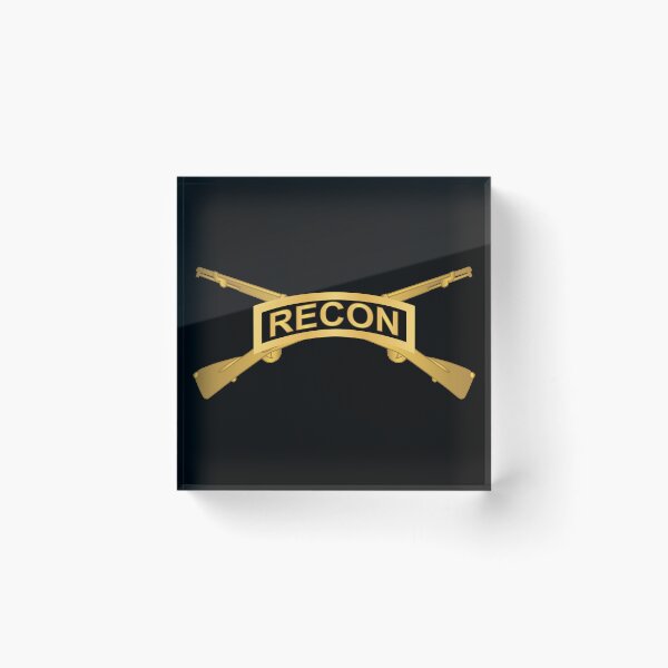 Item preview, Army - Infantry Branch w Gold-Black RECON Tab X 300 designed and sold by Military Insignia Products.