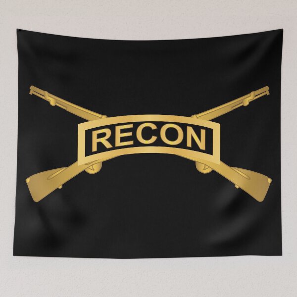 Item preview, Army - Infantry Branch w Gold-Black RECON Tab X 300 designed and sold by Military Insignia Products.