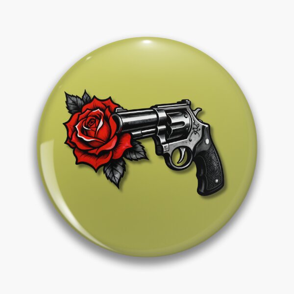 Item preview, A GUN AND A RED ROSE designed and sold by infinitearte.