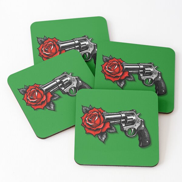 Artikelvorschau, Eine Waffe und eine rote Rose entworfen und verkauft von infinitearte.