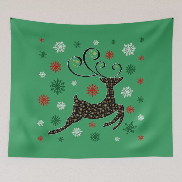 Item preview, Xmas reindeer and snowflakes designed and sold by Rbnano.