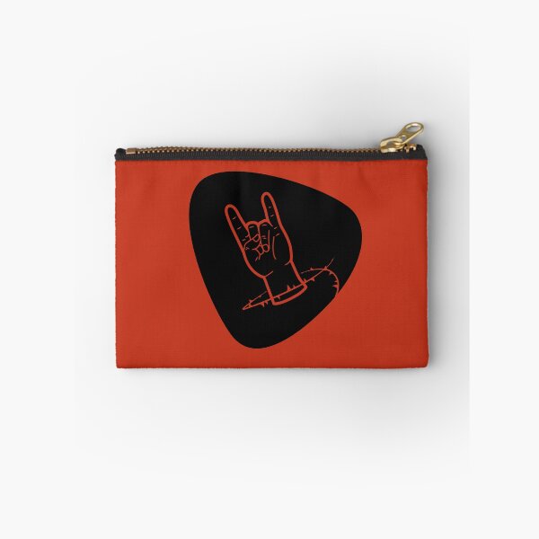 Item preview, Rock On Hand Sign Plectrum Sticker – Red and Black Barbed Wire Guitar Pick designed and sold by Melissa Plugge-Dekker.