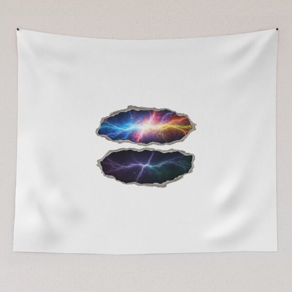 Item preview, 3D Torn Fabric Space Illusion T-Shirt, Galaxy, UFO, Alien, Stargate, Time Travel Cosmic Design, Realistic Sci-Fi Ripped Effect Shirt" designed and sold by chipmuckdesignn.