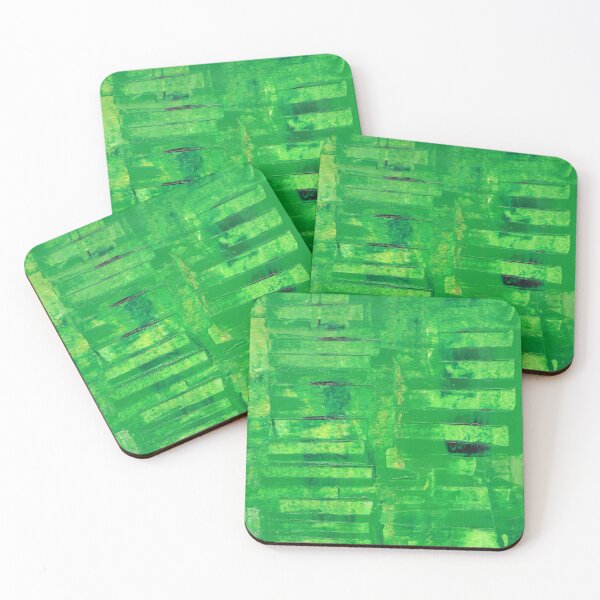 Item preview, Knifed Green Abstract Art designed and sold by ShaulsArtist.