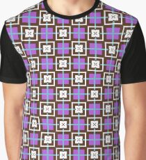 shapes 60's sixties artwork seamless colorful repeat pattern Graphic T-Shirt
