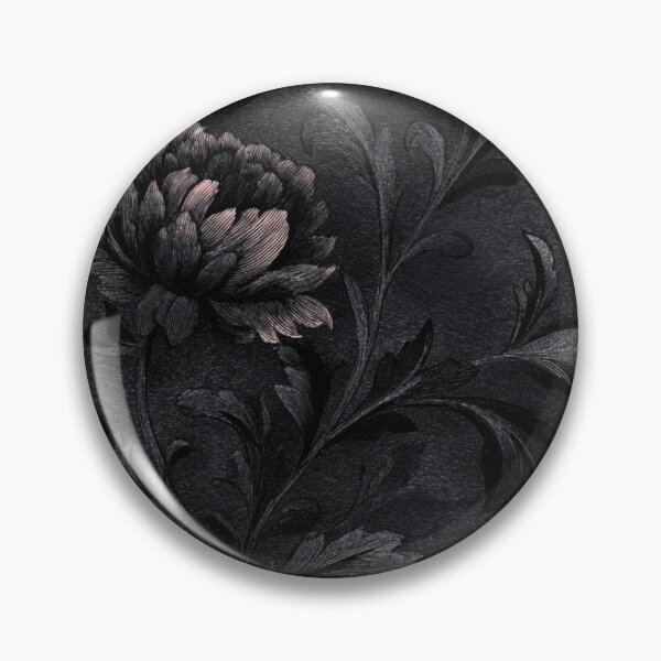 Item preview, Gothic Dark Floral Night Peony Engraved Vintage Botanicals Moody Elegant Aesthetic designed and sold by MysticMarble.