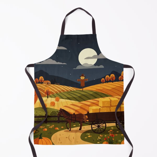 Item preview, Rural landscape at night during the grain harvest designed and sold by Design4uStudio.