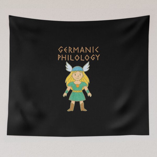Item preview, Germanic Philology Happy Valkyrie designed and sold by Nerd Romance Café.