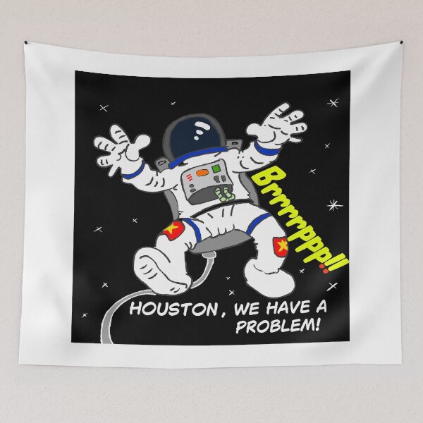 Item preview, Funny Astronaut cartoon, digital art designed and sold by Grant Wilson.