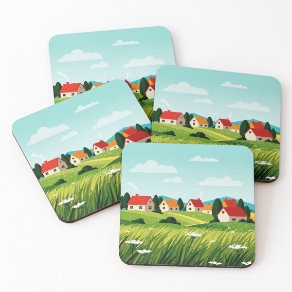 Item preview, Wind in the grass in a rural landscape designed and sold by Design4uStudio.