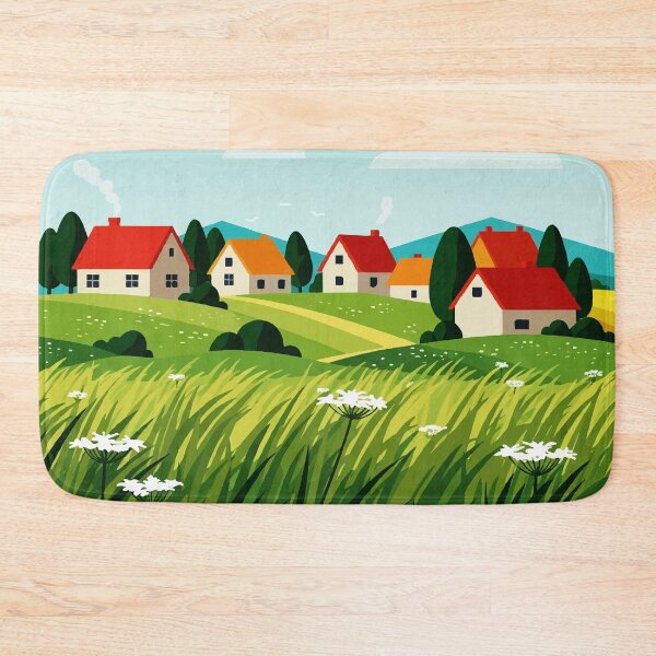 Item preview, Wind in the grass in a rural landscape designed and sold by Design4uStudio.