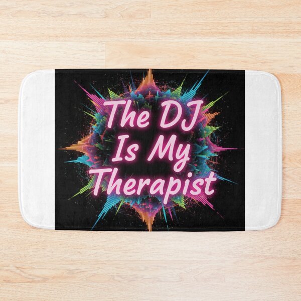 Item preview, The DJ Is My Therapist Funny Rave Music EDM T-Shirt designed and sold by Elixyred.