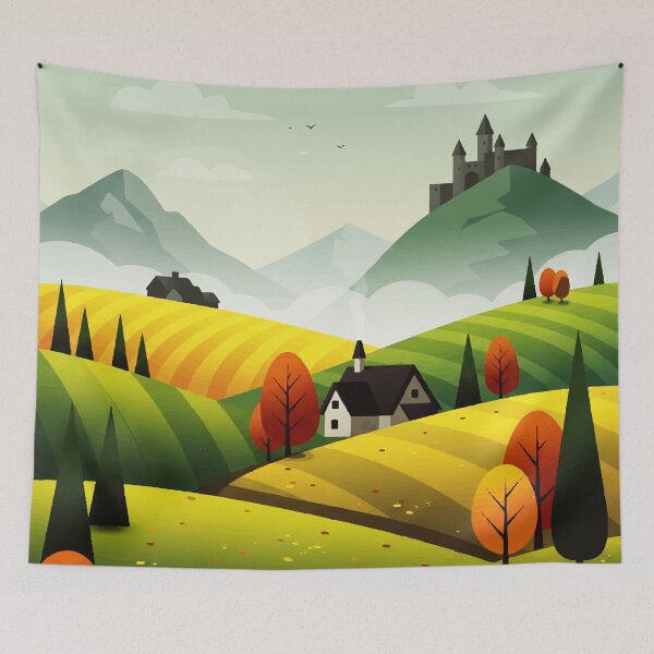 Item preview, Rural landscape designed and sold by Design4uStudio.