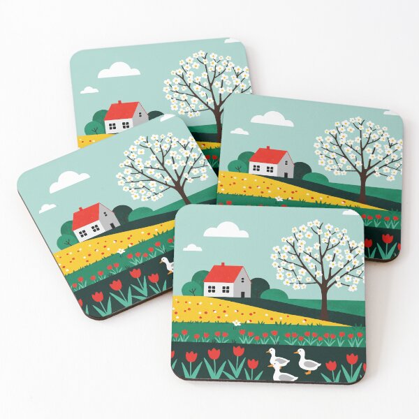 Item preview, A rural landscape in bloom designed and sold by Design4uStudio.
