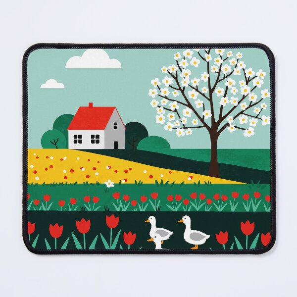 Item preview, A rural landscape in bloom designed and sold by Design4uStudio.