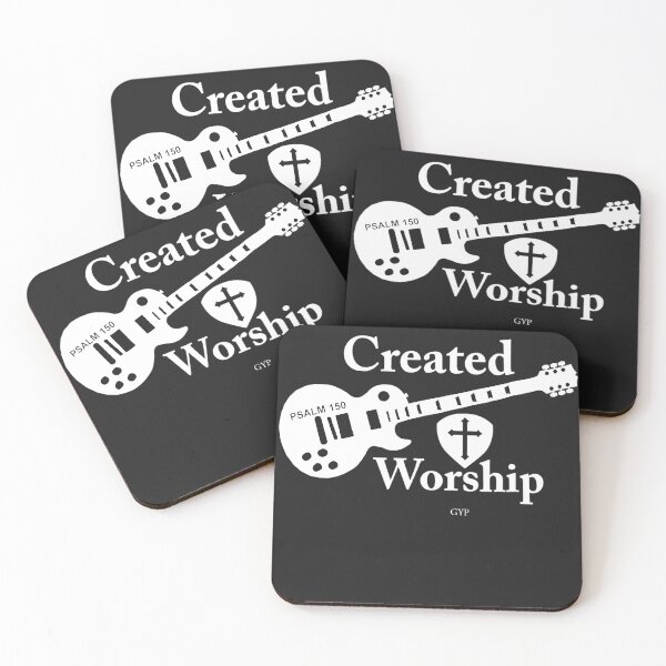 Item preview, Created-to-Worship-Guitar-Christian-T-Shirt copy designed and sold by EvyBlom.
