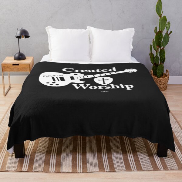 Item preview, Camiseta cristiana "Creada para adorar la guitarra" designed and sold by EvyBlom.