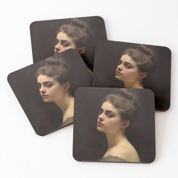 Item preview, Woman With A Bun Portrait, Woman in Dress Painting, Victorian Wall Art, HER Art Print, Portrait Woman Oil Painting Print, Antique Wall Decor designed and sold by SavageVision.