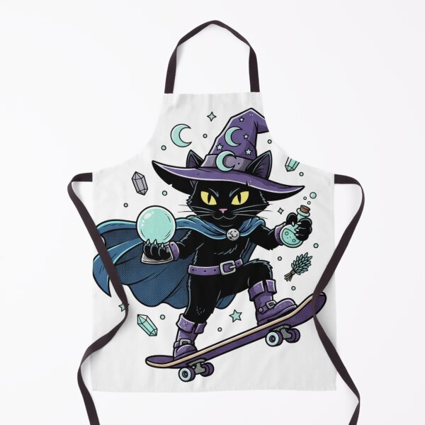 Item preview, Witchcraft & Kickflips: Skater Black Cat T-Shirt | Goth Witch On Skateboard Halloween Design designed and sold by OKie-Atelier.