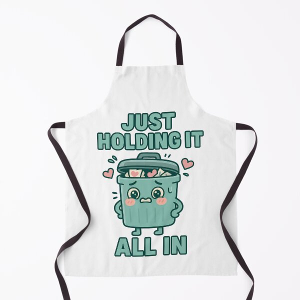 Item preview, Just Holding It All In Emotional Trash Bin Design designed and sold by TeeTimeTreasure.