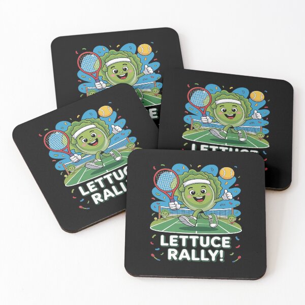 Item preview, Lettuce Rally Funny Tennis Player Pun Vegetable Character designed and sold by LeeEvans222.