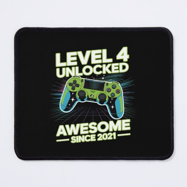 Item preview, Level 4 Unlocked Awesome Since 2021 Gaming Gamepad Birthday designed and sold by LeeEvans222.
