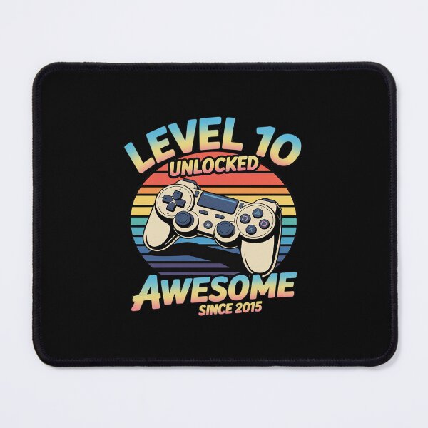 Item preview, Level 10 Unlocked Awesome Since 2015 Gamer Birthday Girl designed and sold by LeeEvans222.