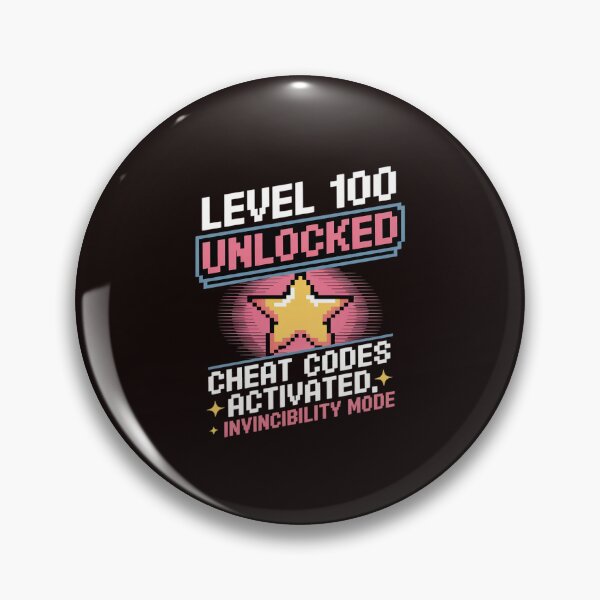 Item preview, Level 100 Unlocked - Cheat Codes Activated Gamer novelty designed and sold by LeeEvans222.