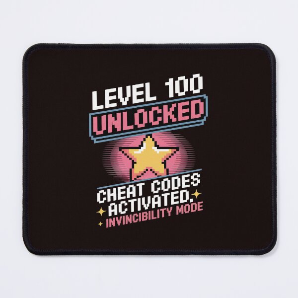 Item preview, Level 100 Unlocked - Cheat Codes Activated Gamer novelty designed and sold by LeeEvans222.