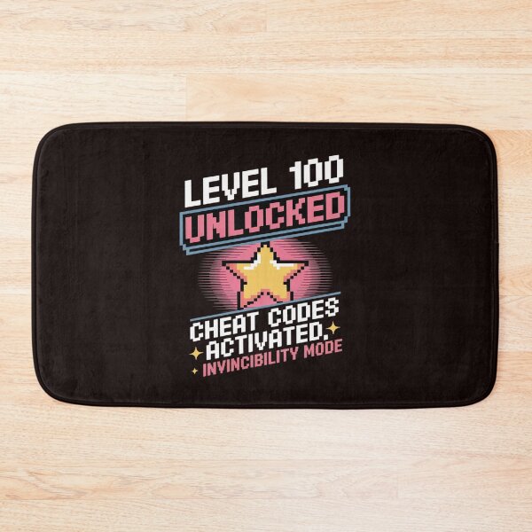 Item preview, Level 100 Unlocked - Cheat Codes Activated Gamer novelty designed and sold by LeeEvans222.