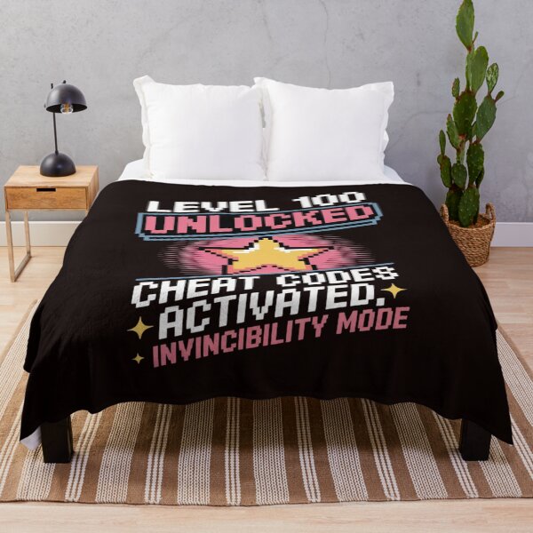 Item preview, Level 100 Unlocked - Cheat Codes Activated Gamer novelty designed and sold by LeeEvans222.