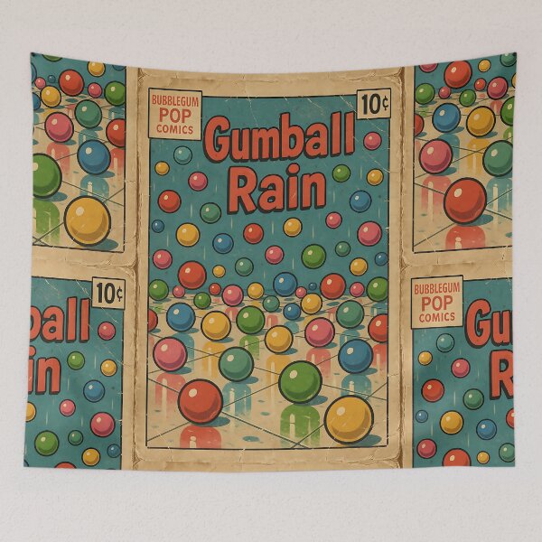 Item preview, Bubblegum Pop: Gumball Rain designed and sold by bapupa.