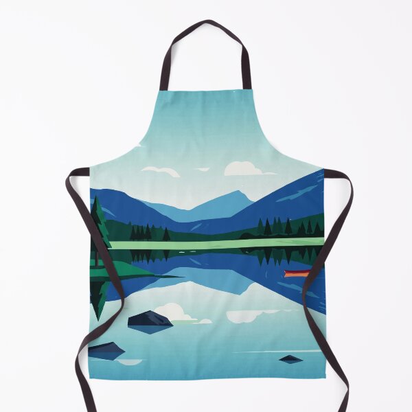 Item preview, Mountainous landscape of a lake designed and sold by Design4uStudio.