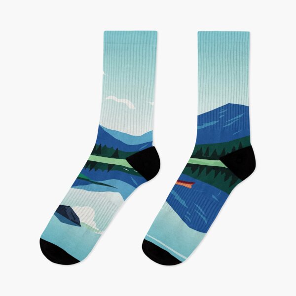 Item preview, Mountainous landscape of a lake designed and sold by Design4uStudio.