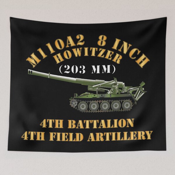 Item preview, Army - M110A2 - 8 Inch 203mm Howitzer - 4th Bn, 4th Field Artillery X 300 designed and sold by Military Insignia Products.