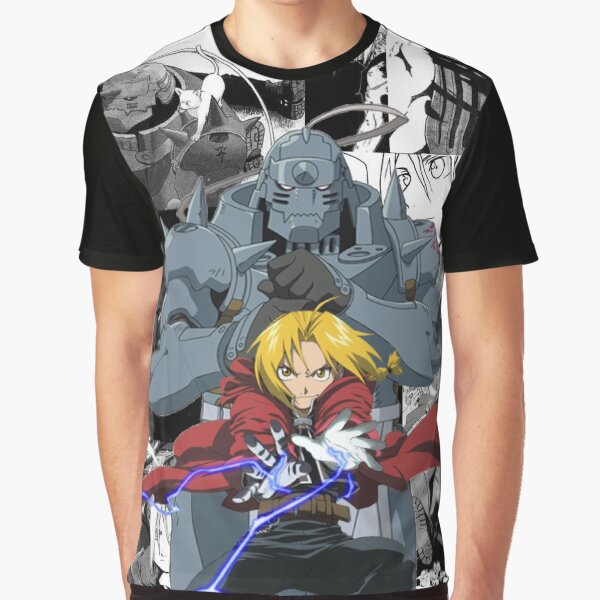 FMA - Edward and Alphonse - Manga Grouping Graphic T-Shirt