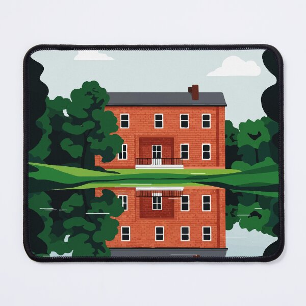 Item preview, House on the shore of a small lake designed and sold by Design4uStudio.