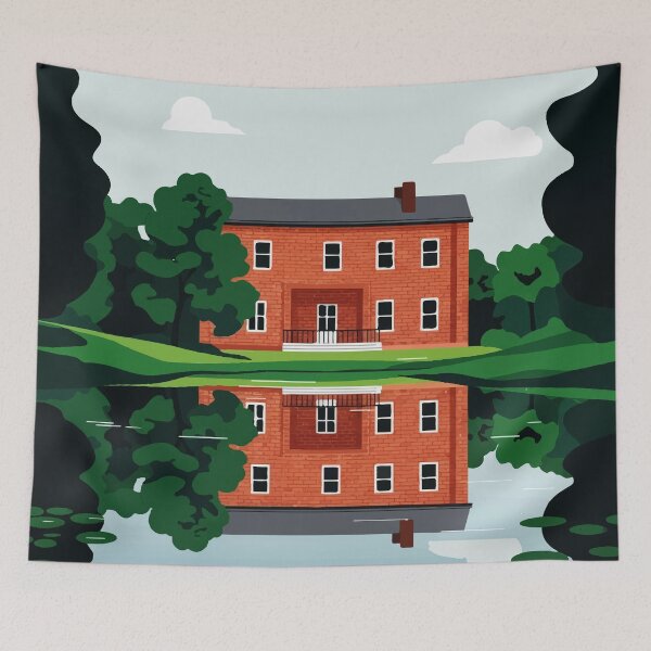 Item preview, House on the shore of a small lake designed and sold by Design4uStudio.