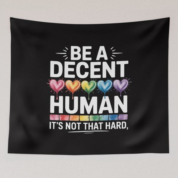 Item preview, LGBT Heart Be A Decent Human It's Not That Hard designed and sold by LeeEvans222.