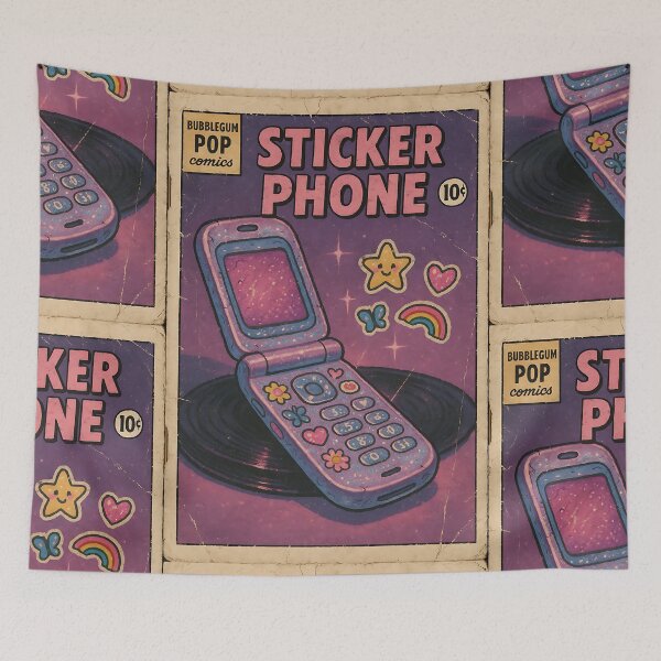 Item preview, Bubblegum Pop: Sticker Phone designed and sold by bapupa.