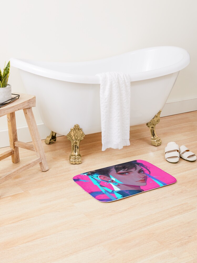 Thumbnail 2 of 6, Bath Mat, Chun Li 010 designed and sold by Raziel619.