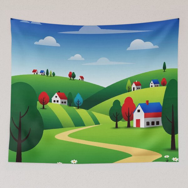 Item preview, Rural landscape designed and sold by Design4uStudio.