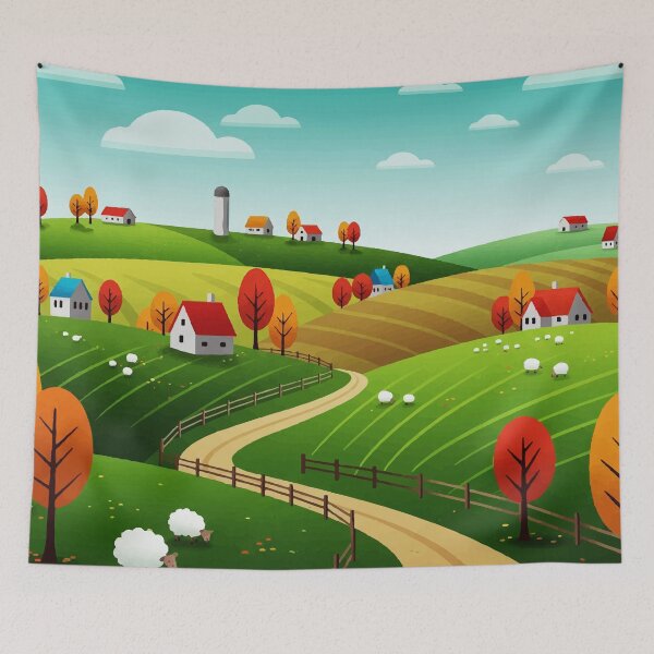 Item preview, Rural landscape designed and sold by Design4uStudio.