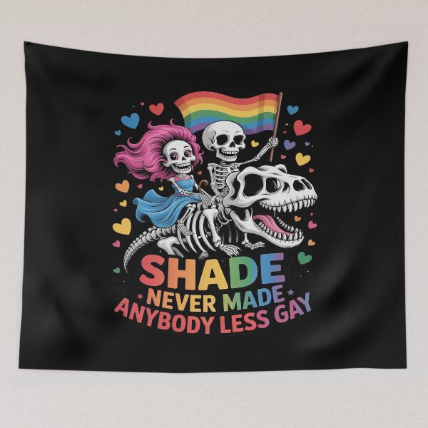 Item preview, LGBT Shade Never Made Anybody Less Gay Skeleton designed and sold by LeeEvans222.