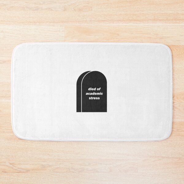 Item preview, died of academic stress - Tomb designed and sold by Crealice.