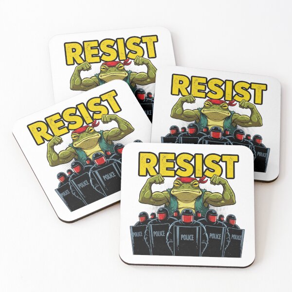 Item preview, Portland Frog Strong Resist - El poder de la protesta contra el antifascismo no es rey designed and sold by j-2k.