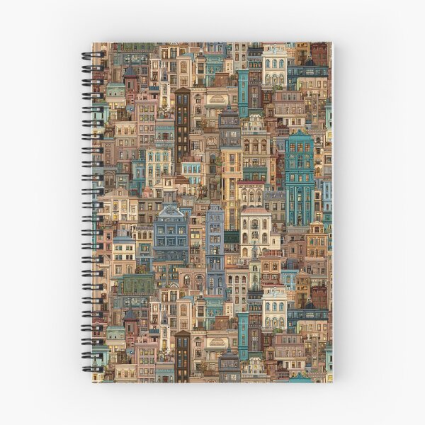 Item preview, "Seamless City Pattern – Vintage Architecture Design" designed and sold by casualnature.
