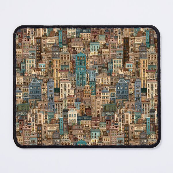Item preview, "Seamless City Pattern – Vintage Architecture Design" designed and sold by casualnature.