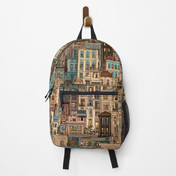 Item preview, "Seamless City Pattern – Vintage Architecture Design" designed and sold by casualnature.