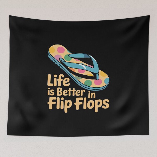 Item preview, Life Is Better in Flip Flops Fun Summer With a Flip Flops designed and sold by LeeEvans222.